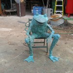 frog sculpture seated Beau Smith 2011a frog sculpture seated Beau Smith 2011a
