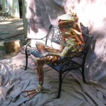 bench frog by Beau Smith 4-12n bench frog by Beau Smith 4-12n