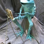 Artist Frog Sculpture by Beau Smith 5-15-12a Artist Frog Sculpture by Beau Smith 5-15-12a