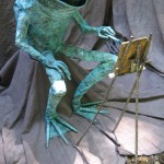 Artist Frog Sculpture by Beau Smith 5-15-12d Artist Frog Sculpture by Beau Smith 5-15-12d