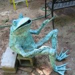 Artist Frog Sculpture by Beau Smith 5-15-12eee Artist Frog Sculpture by Beau Smith 5-15-12eee