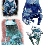 frog sculpture parent and child reeading book by Beau Smith 1b frog sculpture parent and child reeading book by Beau Smith 1b