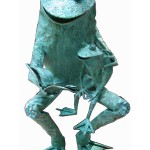 frog sculpture parent and child reeading book by Beau Smith 1bb frog sculpture parent and child reeading book by Beau Smith 1bb